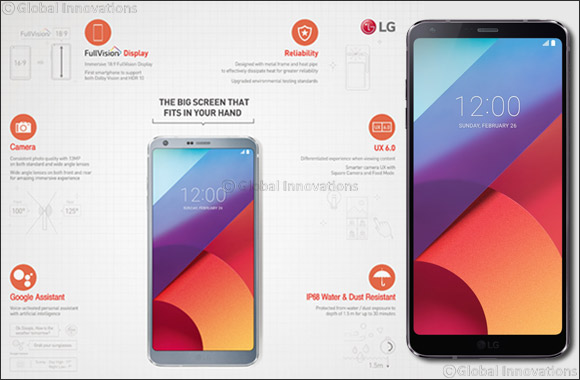 LG Unveils New G6 with a Large Fullvision Display Tailored to Fit in One-hand