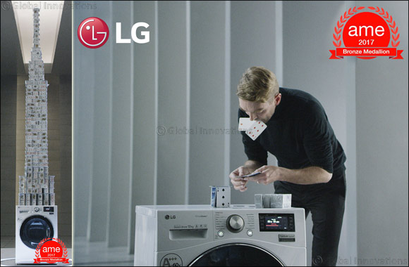 Constructing House of Cards on Running Washing Machine Earns LG Prestigious Industry Award