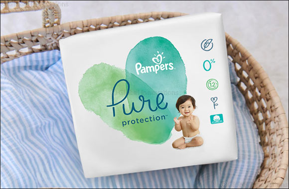 New Pampers Pure Protection Diapers contains Premium cotton and plant-based materials  to give your baby comfortable protection