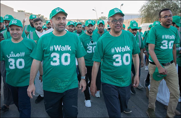WHO Chief Joins Saudi #walk30 Initiative