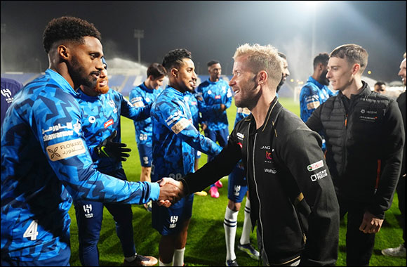 Formula E Racing Drivers Sam Bird, Ren  Rast and Jake Hughes Meet with Players from Saudi Pro League Champions Al Hilal Ahead of 2023 Core Diriyah E-Prix