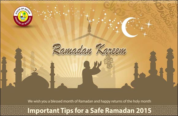 Safety and security awareness presentation titled 'Important Tips for a Safe Ramadan'