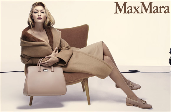 Gigi Hadid for the new Max Mara Fall/Winter 2015 advertisement campaign