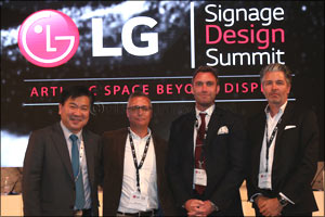 LG captivates the imagination of the MEA design community with revolutionary OLED signage