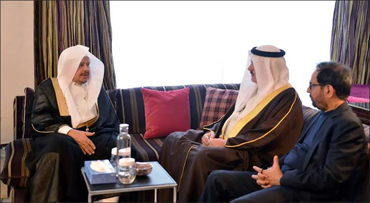 Shura Council Speaker Meets with GCC and Arab Parliamentary Leaders in Geneva