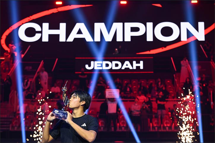 Learner tien crowned champion at next gen atp finals presented by pif as sports icon rafael nadal completes jeddah visit