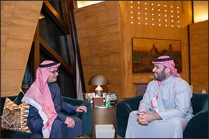 HRH the Crown Prince Receives Nobel Chemistry Prize Winner Professor Omar Yaghi