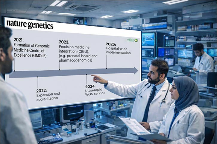 Nature Genetics Highlights KFSH's Integrated Genomic Medicine Model
