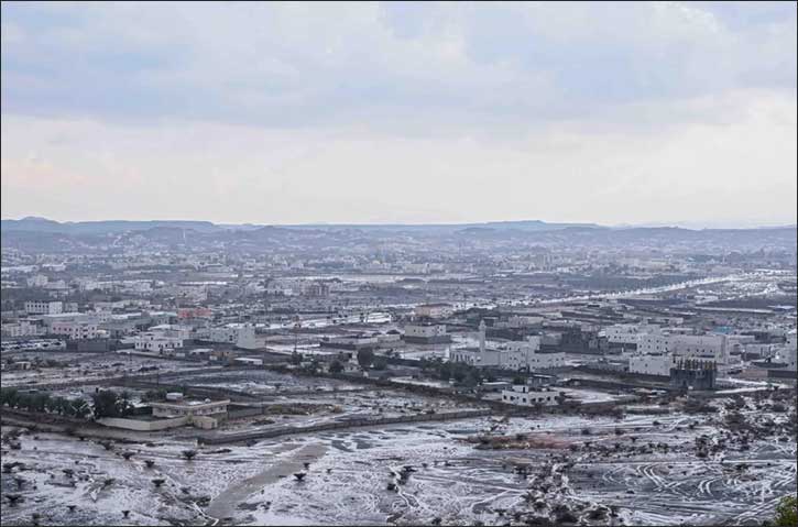 Scattered Rainfall Brings Flowing Valleys and Streams to Al-Baha Region
