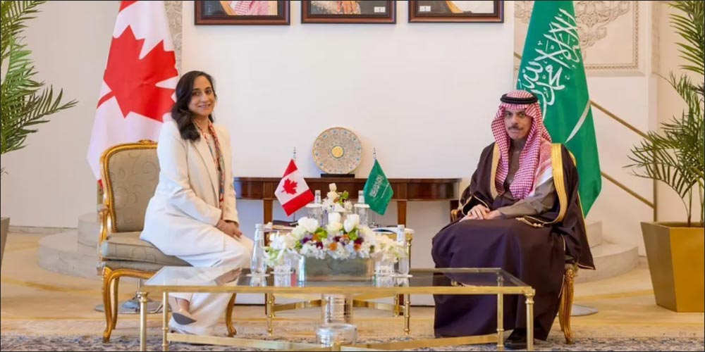Foreign Minister Receives Canadian Counterpart