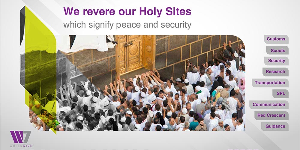 Knights of Hajj� a visual piece documenting the Kingdom's efforts during Hajj