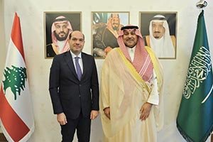 Saudi Ambassador to Lebanon Receives Lebanese MP Hassan Mourad